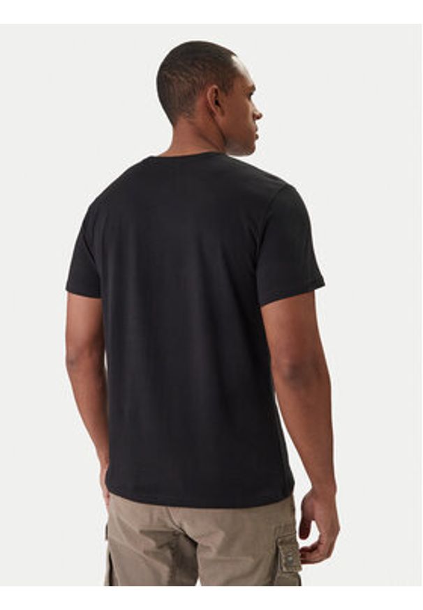 Alpha Industries T-Shirt Basic 188505 Czarny Regular Fit. Kolor: czarny. Materiał: bawełna