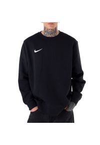 Bluza Nike Park 20 Fleece Crew CW6902-010 - czarna. Typ kołnierza: kaptur. Kolor: czarny. Materiał: poliester, materiał, bawełna. Wzór: aplikacja. Styl: klasyczny