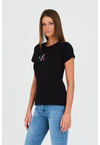 Calvin Klein - CALVIN KLEIN Czarny t-shirt. Kolor: czarny #2