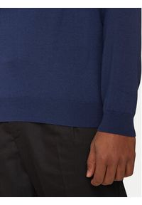 Hugo Golf San Thomas-M 50474174 Granatowy Slim Fit. Typ kołnierza: golf. Kolor: niebieski. Materiał: wełna #4
