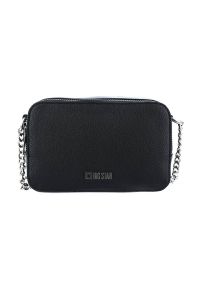 Big Star Accessories - Torebka damska Big Star, materiał syntetyczny z regulowanym paskiem na metalowym łańcuchu oraz komorą główną zamykaną na zamek, czarna, II574083. Kolor: czarny. Materiał: skórzane. Styl: elegancki, casual. Rodzaj torebki: na ramię #1