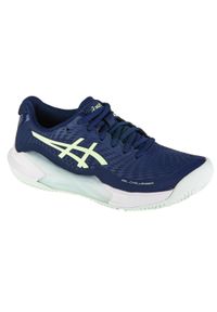 Asics - Buty do tenisa damskie, ASICS Gel-Challenger 14 Clay. Kolor: niebieski, żółty, wielokolorowy. Materiał: materiał, syntetyk. Szerokość cholewki: normalna. Sport: tenis