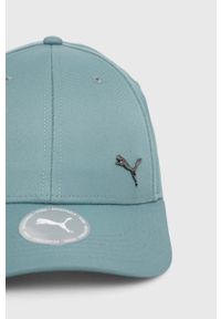 Puma czapka z daszkiem kolor zielony gładka. Kolor: zielony. Wzór: gładki #3