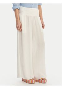 Seafolly Spodnie materiałowe Beach Edit 55699-PA Biały Relaxed Fit. Kolor: biały. Materiał: wiskoza #1