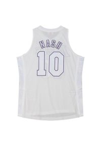 Mitchell & Ness - Koszulka NBA Los Angeles Lakers Steve Nash Authentic Christmas Day 2012/13. Kolor: biały. Materiał: poliester. Sport: koszykówka