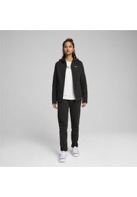 Puma - Damska rozpinana bluza z kapturem EVOSTRIPE PUMA Black. Typ kołnierza: kaptur. Kolor: czarny