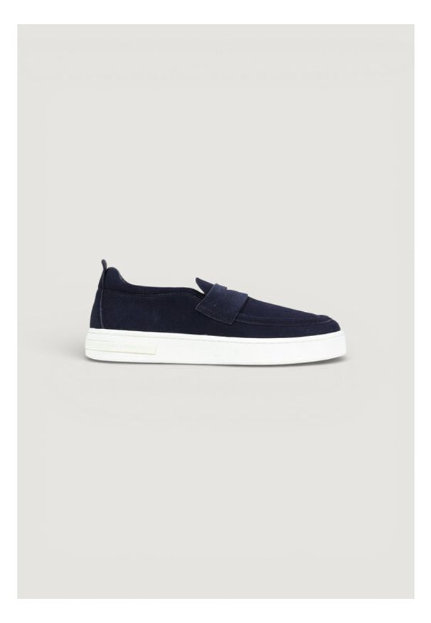 Armani Exchange Loafersy XM002632 AF19687 ZB004 Granatowy. Kolor: niebieski. Materiał: zamsz, skóra