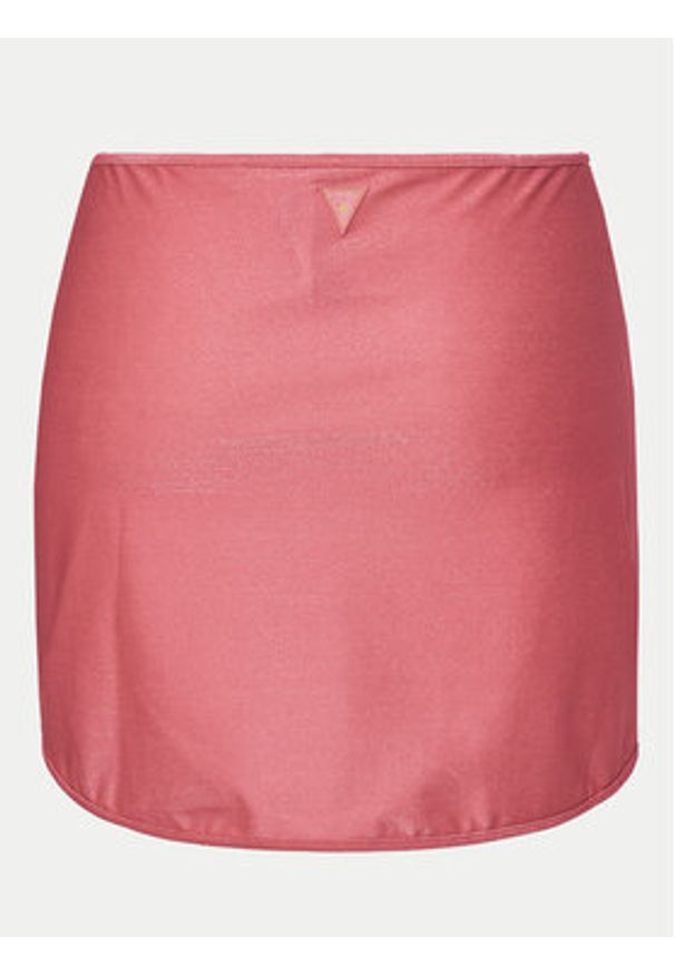 Guess Spódnica mini E5GD07 KC632 Różowy Regular Fit. Kolor: różowy. Materiał: syntetyk