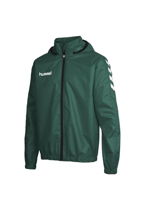 Kurtka ortalionowa sportowa dla dorosłych Hummel Core Spray Jacket. Kolor: zielony, biały, wielokolorowy