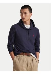 Polo Ralph Lauren Longsleeve 710847203013 Granatowy Regular Fit. Typ kołnierza: polo. Kolor: niebieski. Materiał: bawełna. Długość rękawa: długi rękaw
