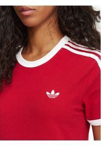 Adidas - adidas T-Shirt 3-Stripes Slim KS4779 Czerwony Regular Fit. Kolor: czerwony. Materiał: bawełna #2