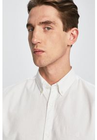 Premium by Jack&Jones - Koszula. Typ kołnierza: button down. Kolor: biały. Materiał: tkanina #5