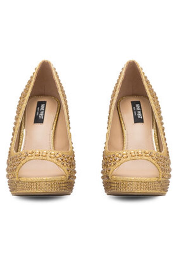Nine West Szpilki MAIRA SY8020-9NW Złoty. Kolor: złoty. Materiał: materiał. Obcas: na szpilce