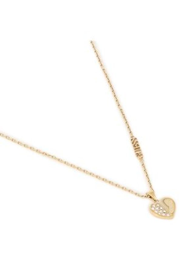 Guess Naszyjnik Lovely Guess JUBN03 035JW Żółte złocenie. Kolor: żółty