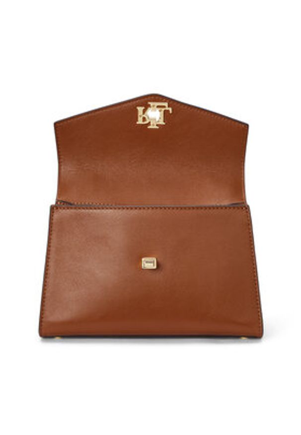 Lauren Ralph Lauren - LAUREN RALPH LAUREN Torebka 431968761001 Brązowy. Kolor: brązowy. Materiał: skórzane