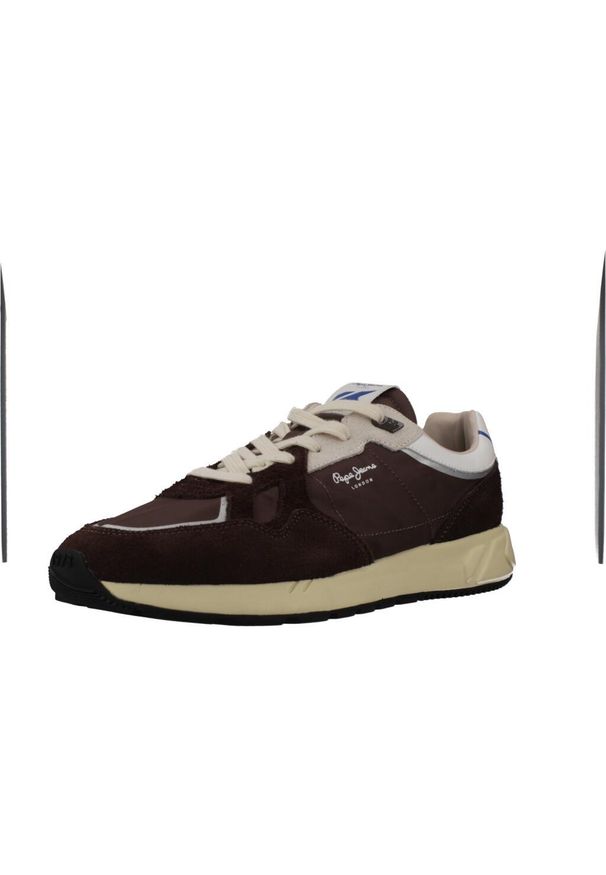 Pepe Jeans - Buty PEPE JEANS PLS600021 Brązowy. Kolor: brązowy. Materiał: tkanina, skóra. Sport: turystyka piesza