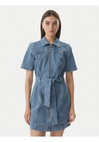 Calvin Klein Jeans Sukienka jeansowa LV047G738G Niebieski Slim Fit. Kolor: niebieski. Materiał: bawełna #1