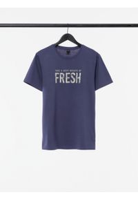 outhorn - T-shirt z nadrukiem męski. Materiał: jersey, materiał, bawełna. Wzór: nadruk #2