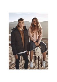 Urban Classics - Parka Urban Classic hooded. Typ kołnierza: kaptur. Kolor: czarny. Materiał: puch #1