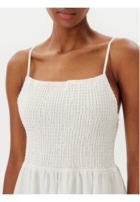 Maaji Sukienka letnia Isadora PT2123CLD008 Biały Regular Fit. Kolor: biały. Materiał: len. Sezon: lato #3