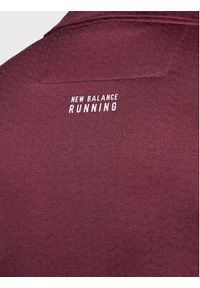 New Balance Bluza techniczna Heat Grid MT23252 Bordowy Athletic Fit. Kolor: czerwony. Materiał: syntetyk