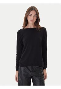 Kontatto Sweter 3M0800C Czarny Regular Fit. Kolor: czarny. Materiał: syntetyk