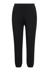 Love Moschino - LOVE MOSCHINO Spodnie dresowe W155702E 2180 Czarny Regular Fit. Kolor: czarny. Materiał: bawełna, dresówka #4