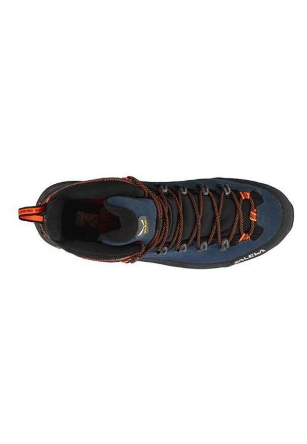 Buty trekkingowe męskie Salewa Alp Mate Winter Mid Wp. Wysokość cholewki: za kostkę. Kolor: niebieski. Materiał: zamsz. Szerokość cholewki: normalna. Sezon: zima