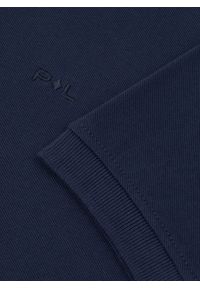 Pako Lorente - PAKO LORENTE – Gładki t-shirt polo w granatowym kolorze. Okazja: na co dzień. Typ kołnierza: polo. Kolor: niebieski. Materiał: bawełna. Wzór: gładki. Styl: casual #5