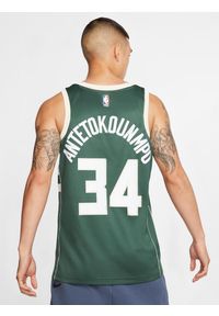 Nike - Koszulka męska nike nba milwaukee bucks giannis antetokounmpo swingman jersey. Kolor: zielony. Materiał: jersey. Sport: koszykówka #2