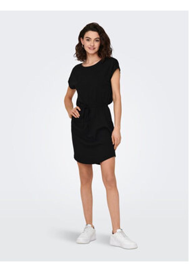 only - ONLY Sukienka codzienna 15153021 Czarny Regular Fit. Okazja: na co dzień. Kolor: czarny. Materiał: bawełna. Typ sukienki: proste. Styl: casual