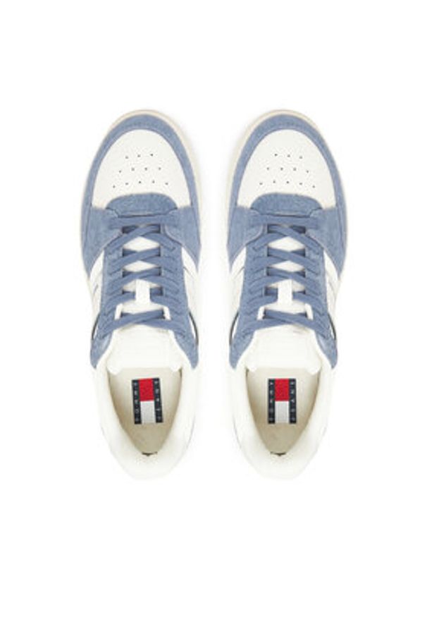 Tommy Jeans Sneakersy Tjm Cupsole Pods EM0EM01579 Biały. Kolor: biały. Materiał: skóra
