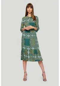 Greenpoint - Zwiewna sukienka z nadrukiem. Wzór: nadruk #1