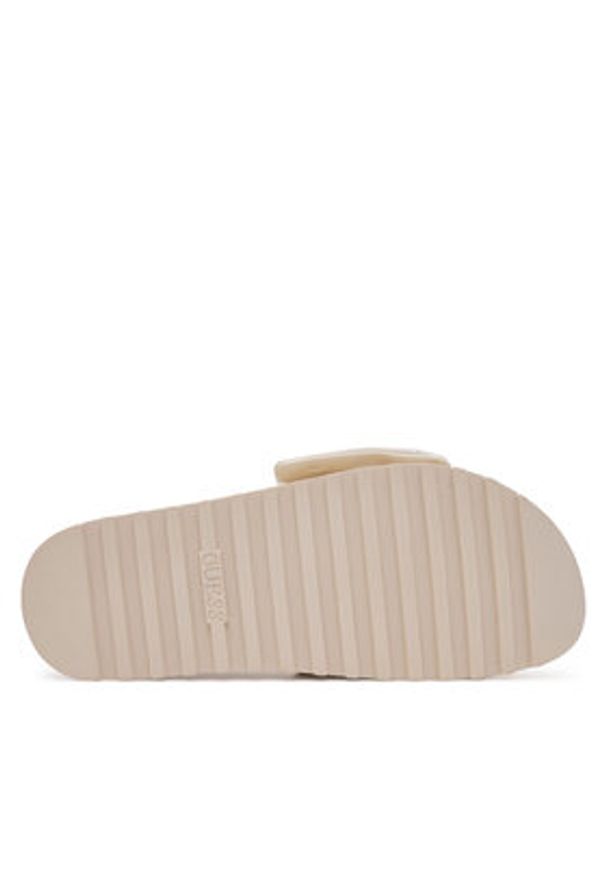 Guess Klapki FLJFA2ELE19 Beżowy. Kolor: beżowy. Materiał: skóra