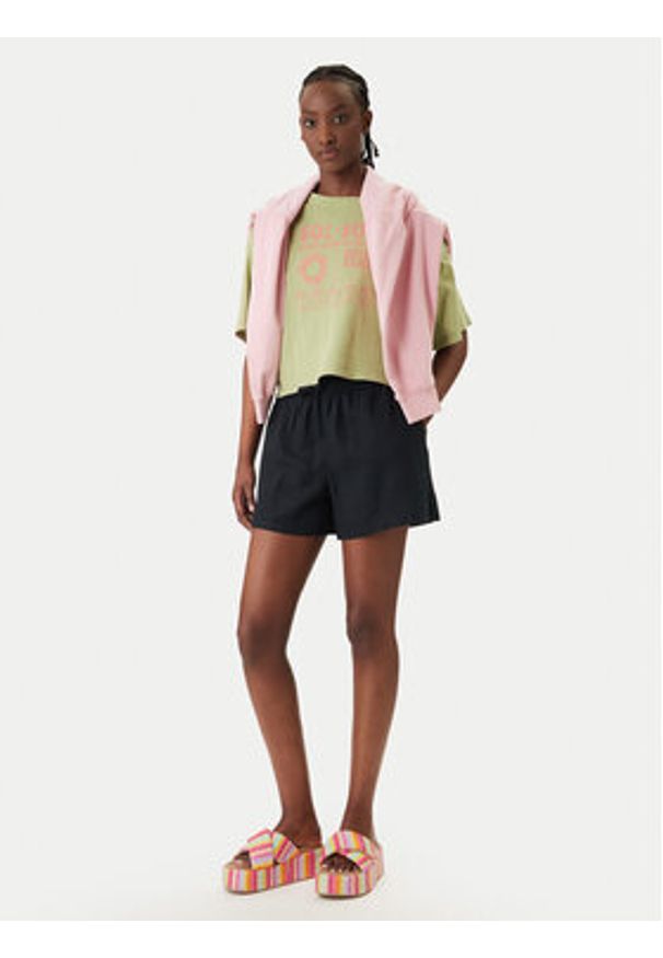 Roxy Szorty materiałowe Lekeitio Break ERJNS03490 Czarny Regular Fit. Kolor: czarny. Materiał: wiskoza