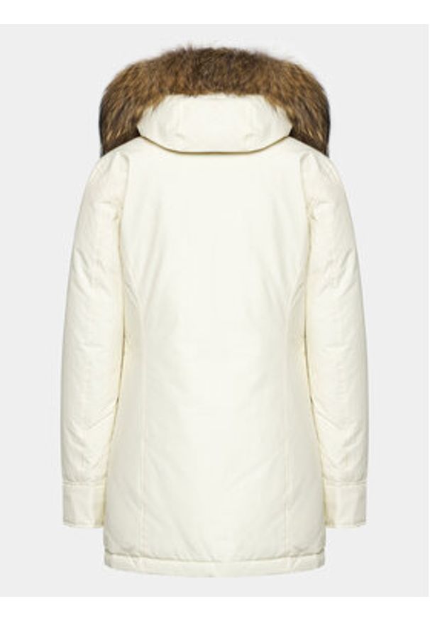 Woolrich Kurtka puchowa Arctic Raccoon CFWWOU0538FRUT0001 Écru Regular Fit. Materiał: bawełna