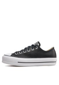 Converse Trampki Ctas Lift Clean Ox 561681C Czarny. Kolor: czarny. Materiał: skóra