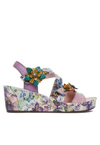 Laura Vita Sandały Facdiao 11 Fioletowy. Kolor: fioletowy. Materiał: skóra #1
