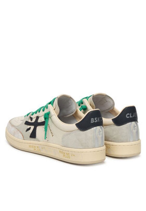 Premiata Sneakersy Clay Var 7262 Beżowy. Kolor: beżowy. Materiał: skóra, zamsz