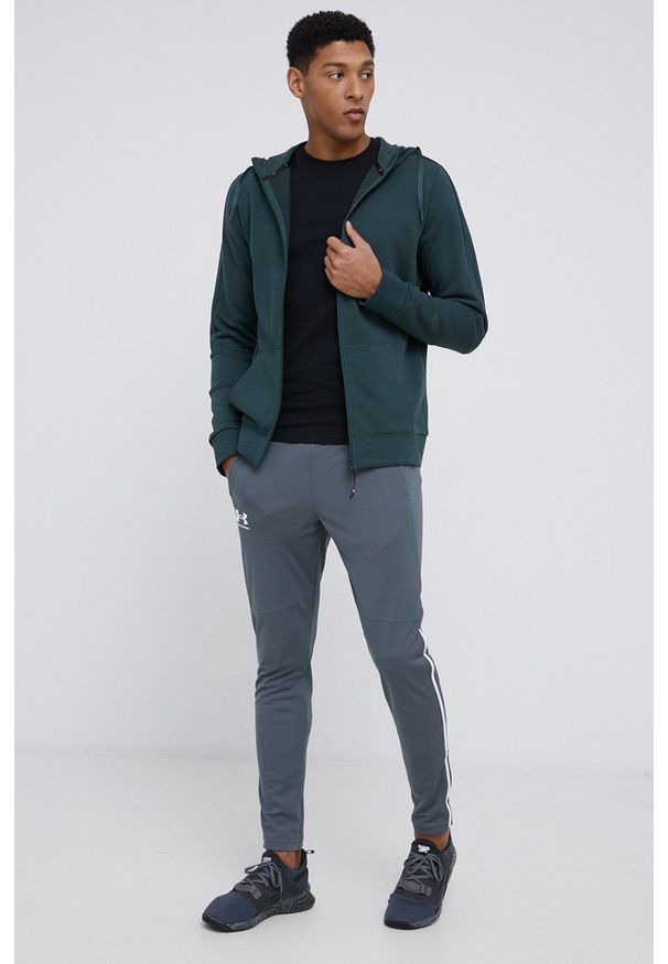Under Armour - Spodnie. Kolor: szary. Materiał: materiał