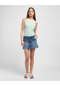 Lee - DAMSKA SPÓDNICA LEE MINI SKIRT FACETS OF BLUE 112349008 #4