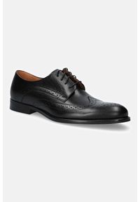 Lancerto - Buty Czarne Bowery. Nosek buta: otwarty. Kolor: czarny. Materiał: tkanina, jeans, skóra, materiał. Szerokość cholewki: normalna. Wzór: aplikacja. Styl: klasyczny, elegancki #1