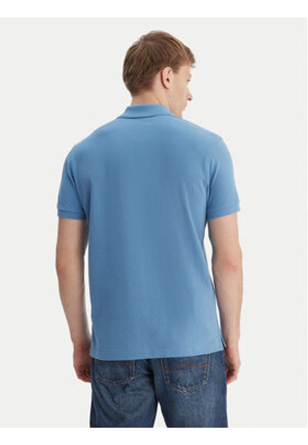 Napapijri Polo E-Clanis NP0A4ID3 Niebieski Regular Fit. Typ kołnierza: polo. Kolor: niebieski. Materiał: bawełna