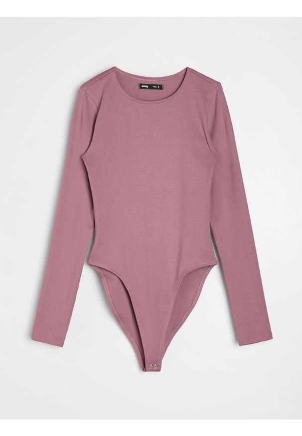 Sinsay - Bawełniane body - różowy. Kolor: różowy. Materiał: bawełna
