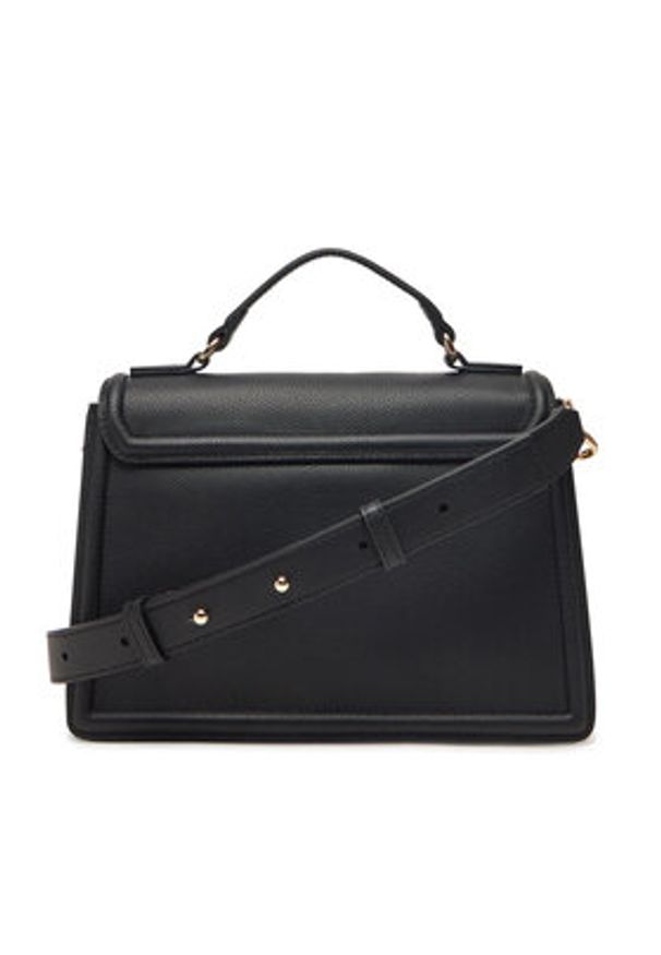 TOMMY HILFIGER - Tommy Hilfiger Torebka Th Eternity Mini Satchel AW0AW17176 Czarny. Kolor: czarny. Materiał: skórzane