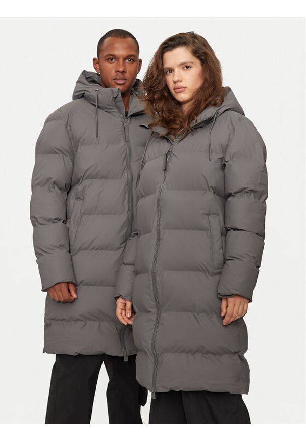 Rains Płaszcz zimowy 15130 Szary Regular Fit. Kolor: szary. Materiał: syntetyk. Sezon: zima