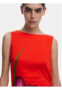 Desigual Sukienka codzienna Reims 25SWVW07 Czerwony Regular Fit. Okazja: na co dzień. Kolor: czerwony. Materiał: wiskoza. Typ sukienki: proste. Styl: casual #7