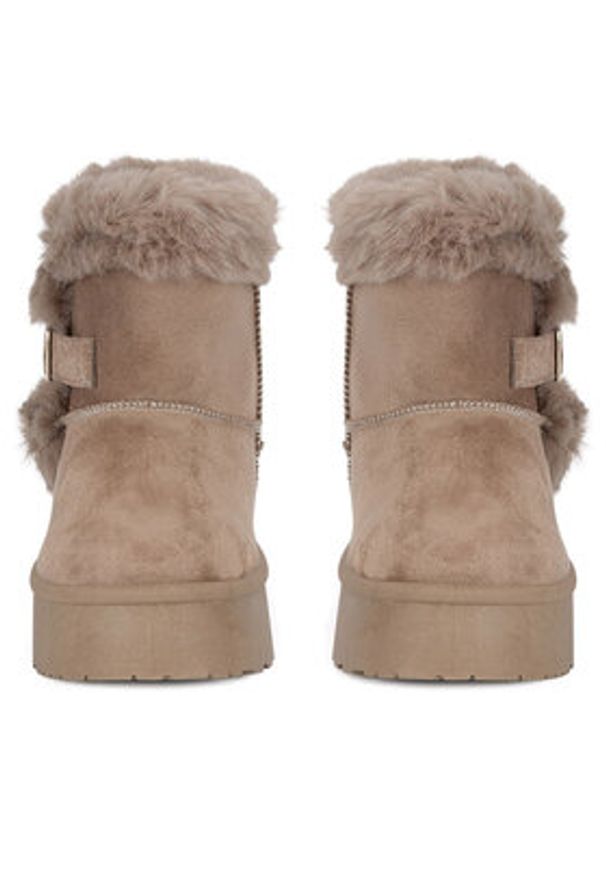 Jenny Fairy Śniegowce WSX23-15 Beżowy. Kolor: beżowy. Materiał: materiał