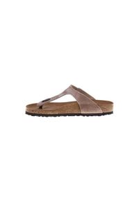 Buty do chodzenia damskie Birkenstock Gizeh. Kolor: brązowy. Materiał: skóra, syntetyk, materiał