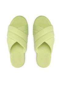 Tommy Jeans Klapki Fltfrm Sandal EN0EN02116 Zielony. Kolor: zielony. Materiał: materiał